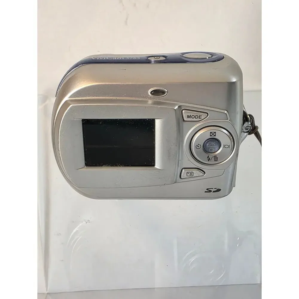 Parts or Repair- Vivitar Digital Camera Vivicam 3785 3.0 MP Blue Silver